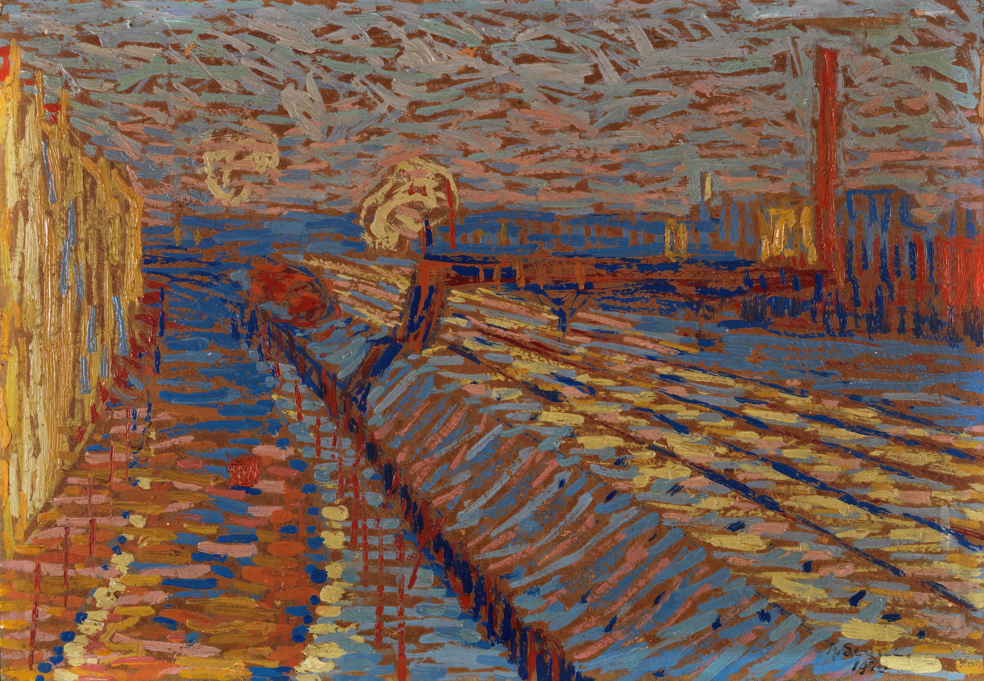 Find out more about Arthur Segal - Bahndamm im Schnee