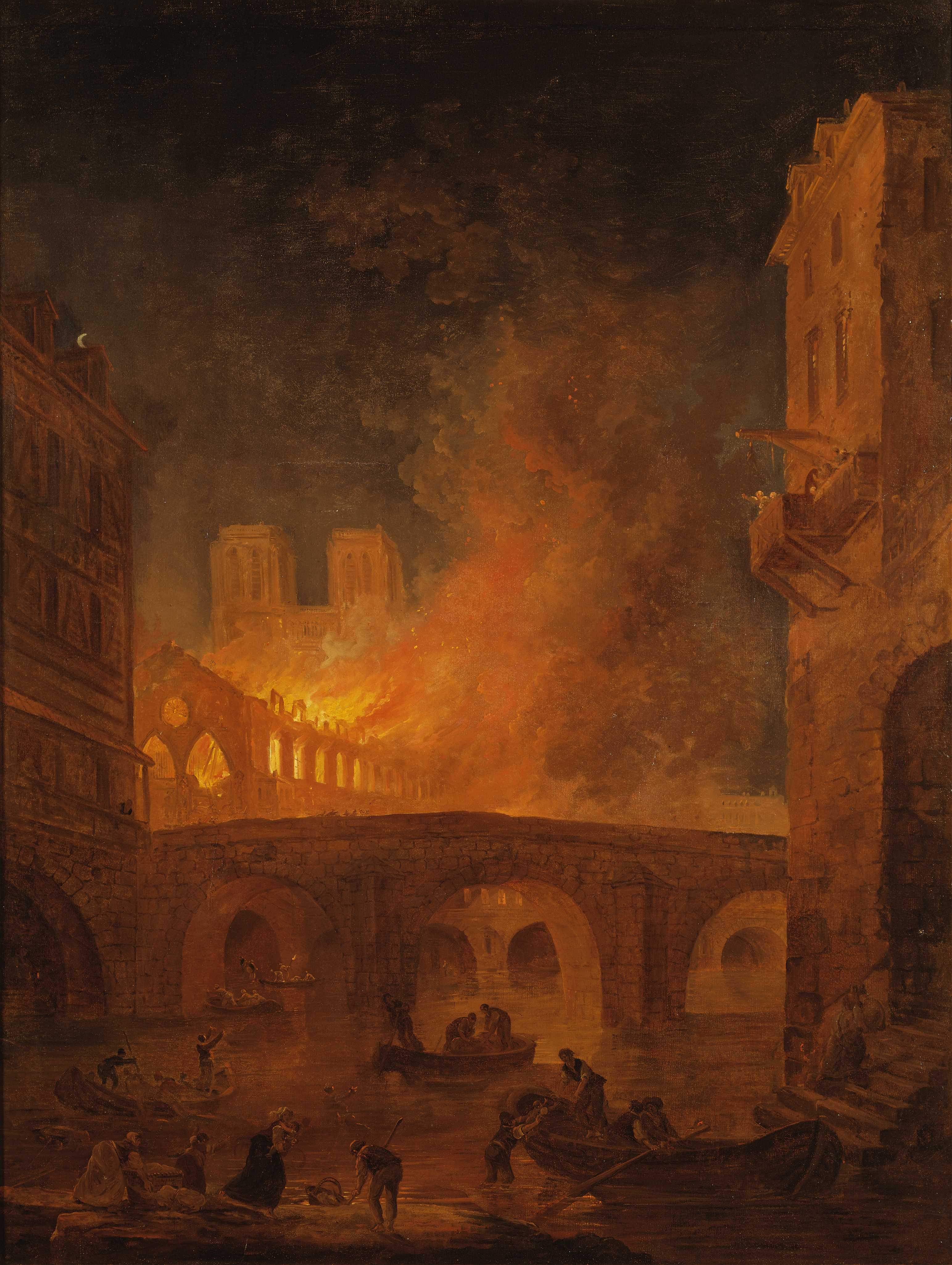 Find out more about Hubert Robert - The Fire of Hôtel-Dieu in Paris