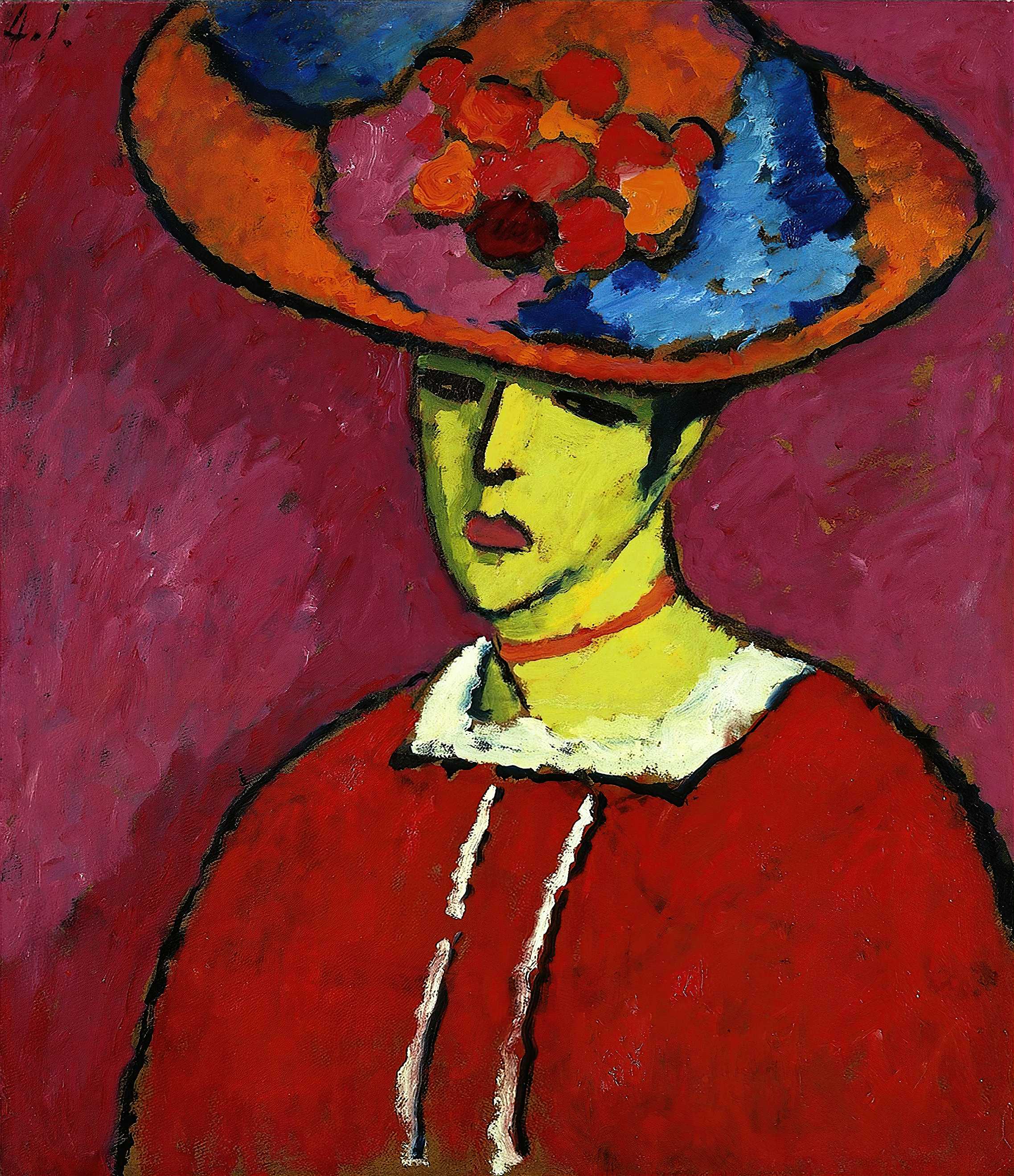 Find out more about Alexej von Jawlensky - Schokko With Wide-Brimmed Hat