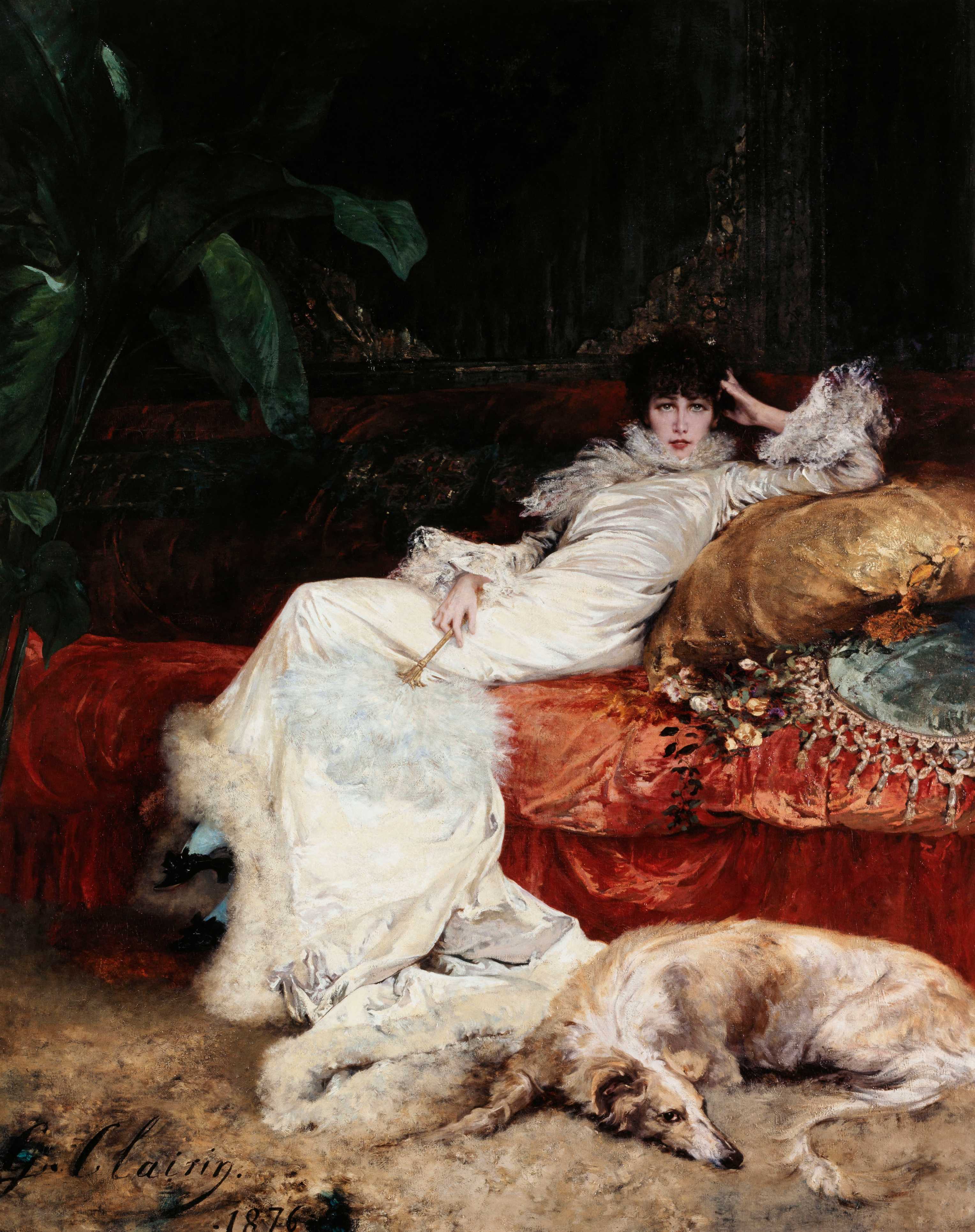 Find out more about Georges Jules Victor Clairin - Portrait De Sarah Bernhardt