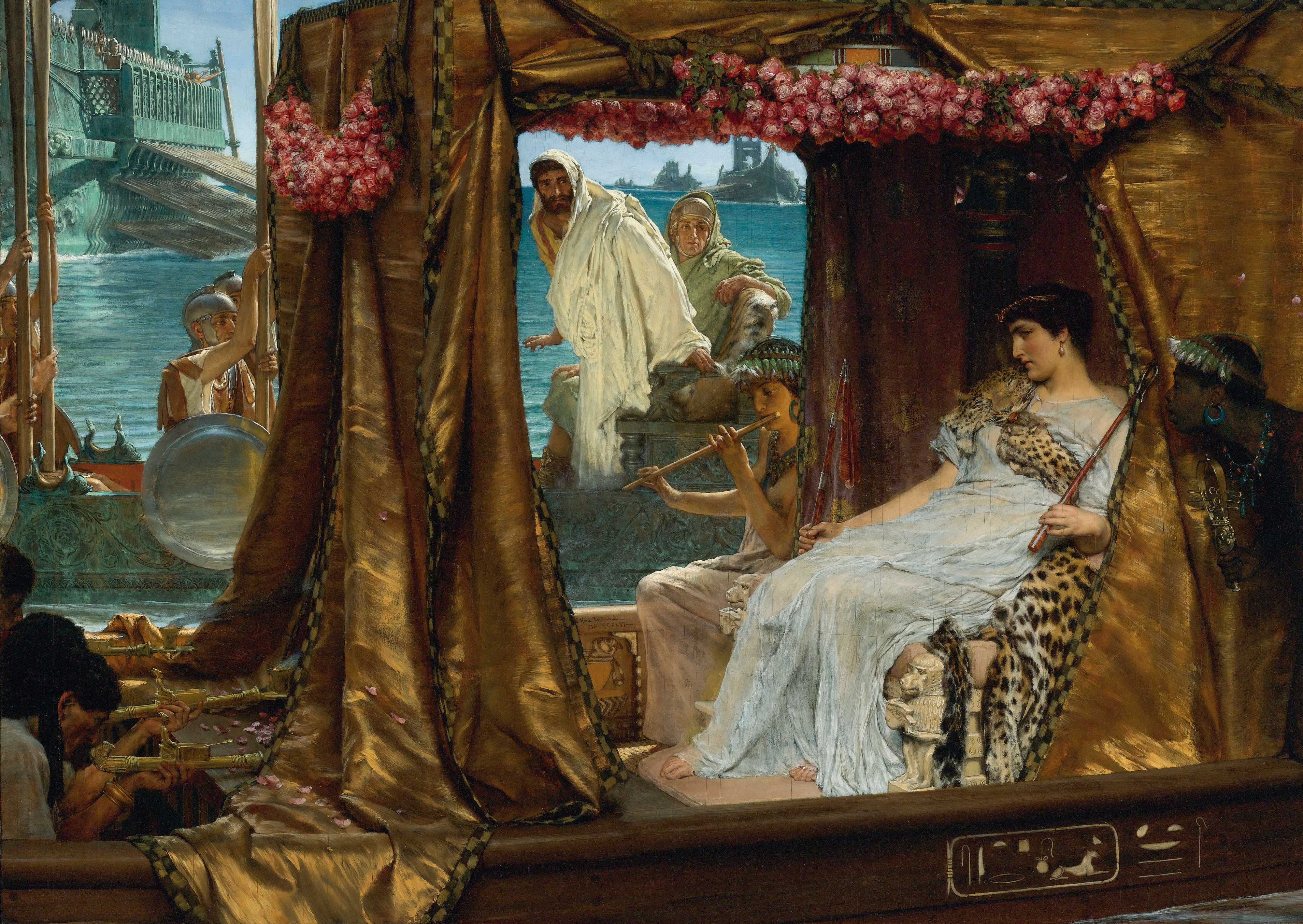 Find out more about Lawrence Alma-Tadema - The Meeting Of Antony And Cleopatra: 41 Bc