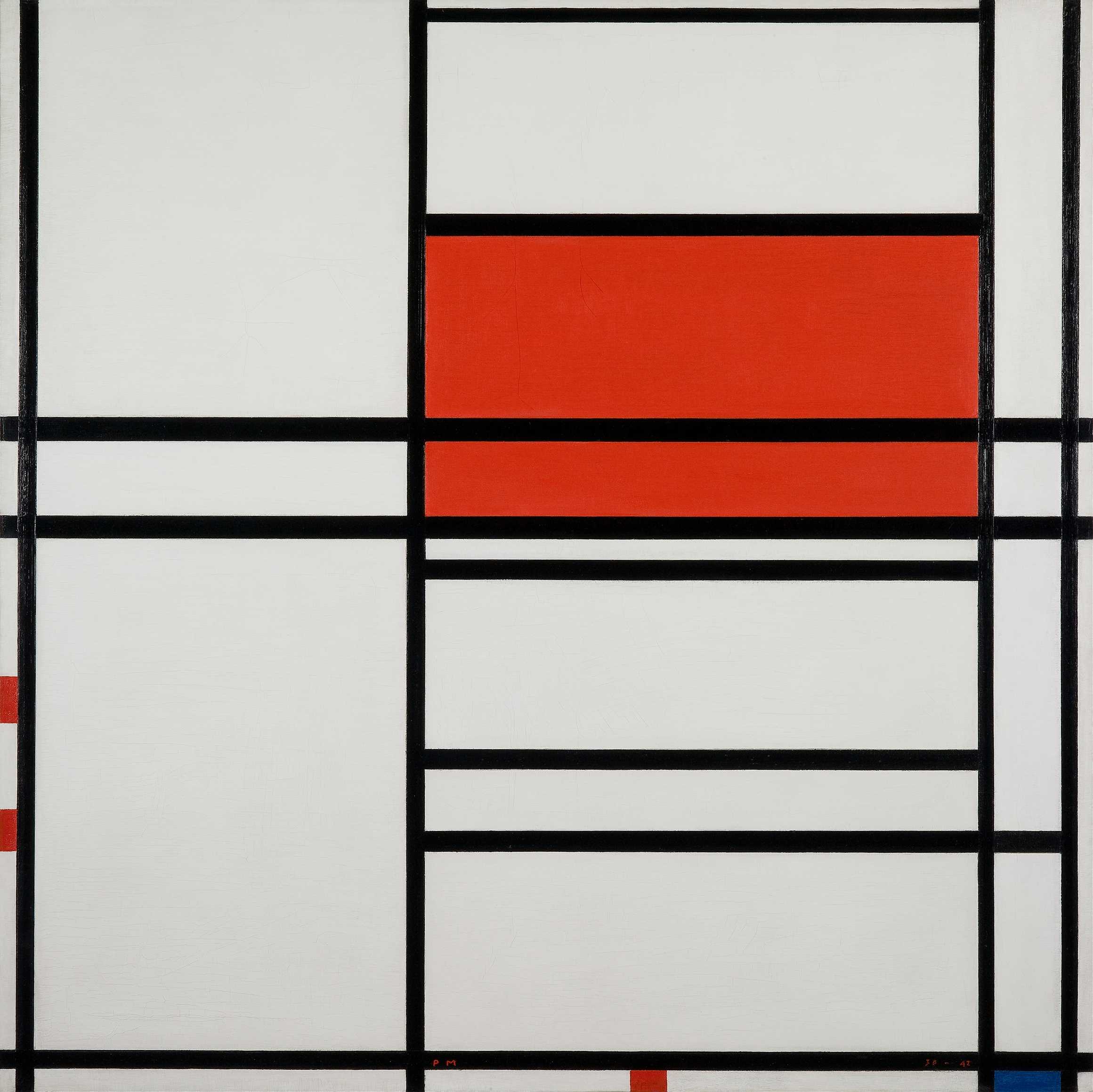 Find out more about Piet Mondrian - Composition Of Red And White