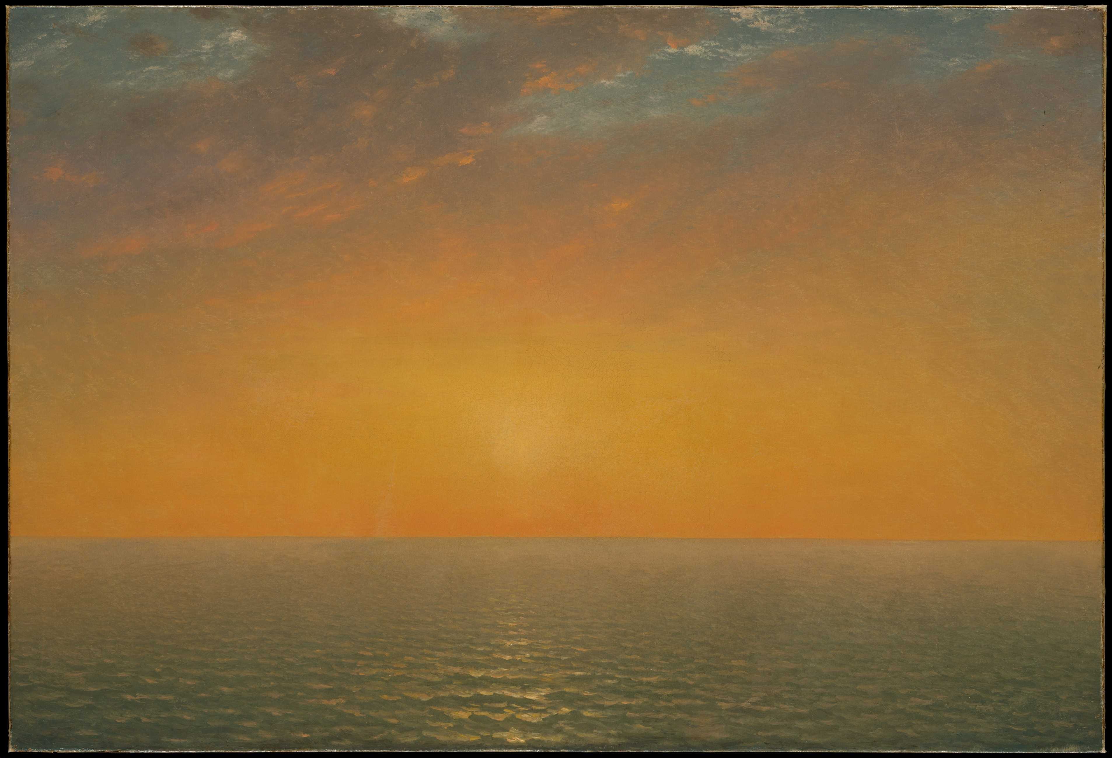 Find out more about John Frederick Kensett - Sunset on the Sea