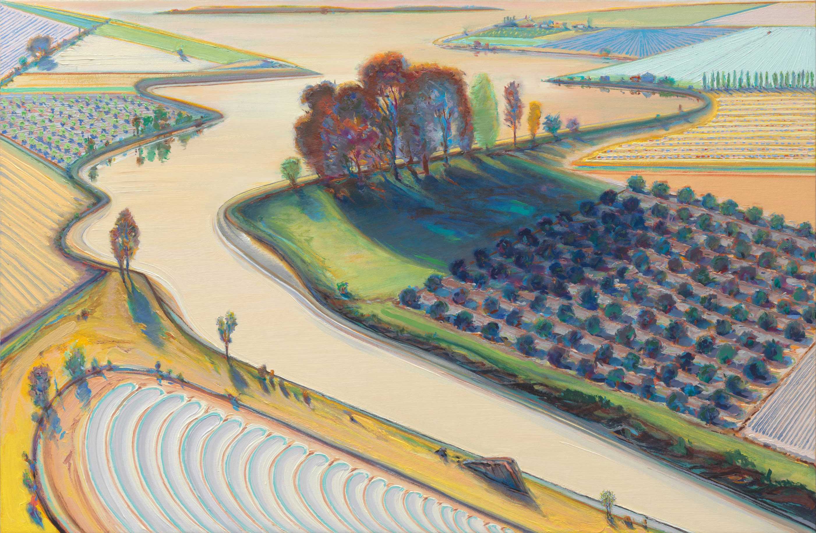 Find out more about Wayne Thiebaud - Flatland River