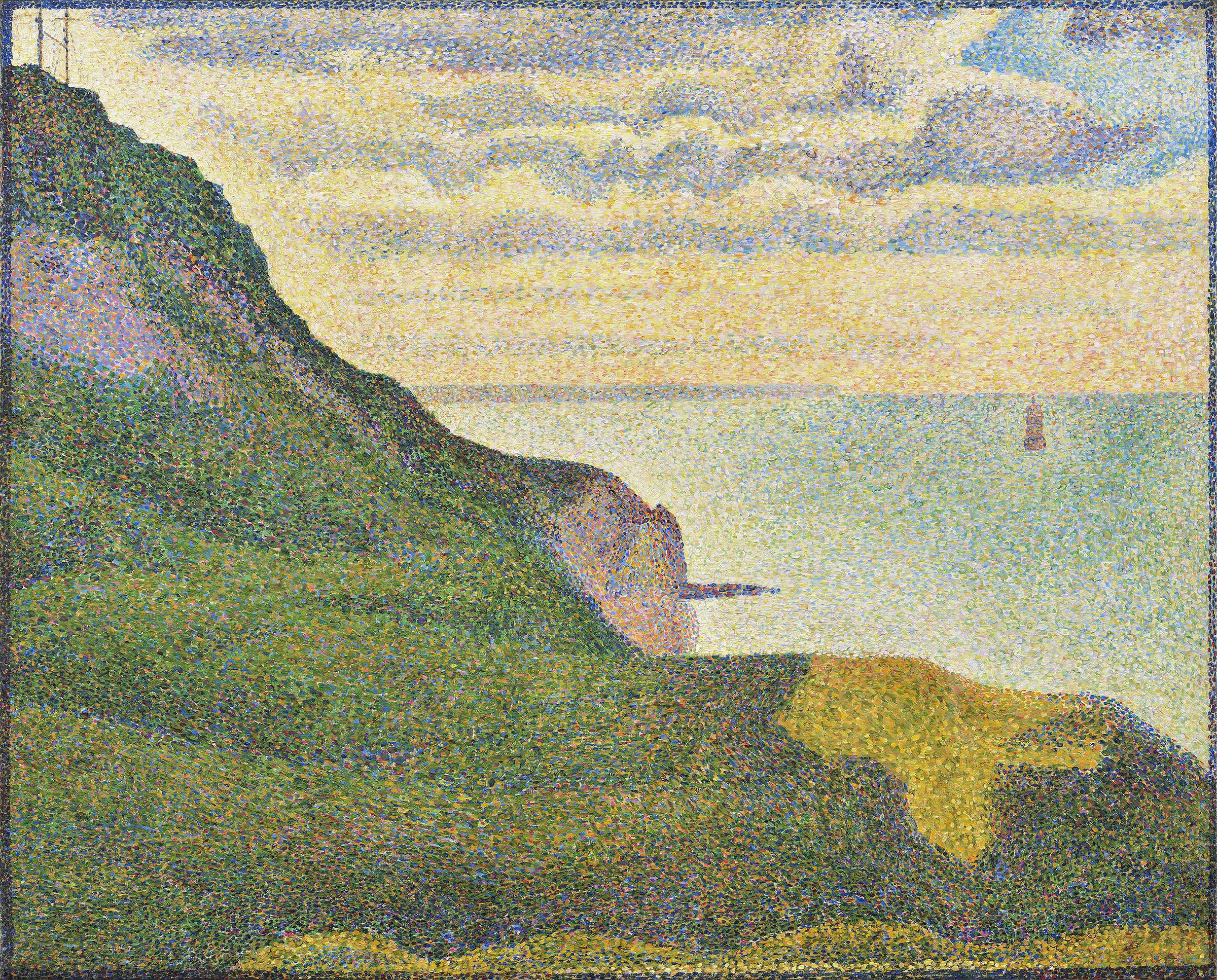 Find out more about Georges Seurat - Seascape At Port-En-Bessin,Normandy