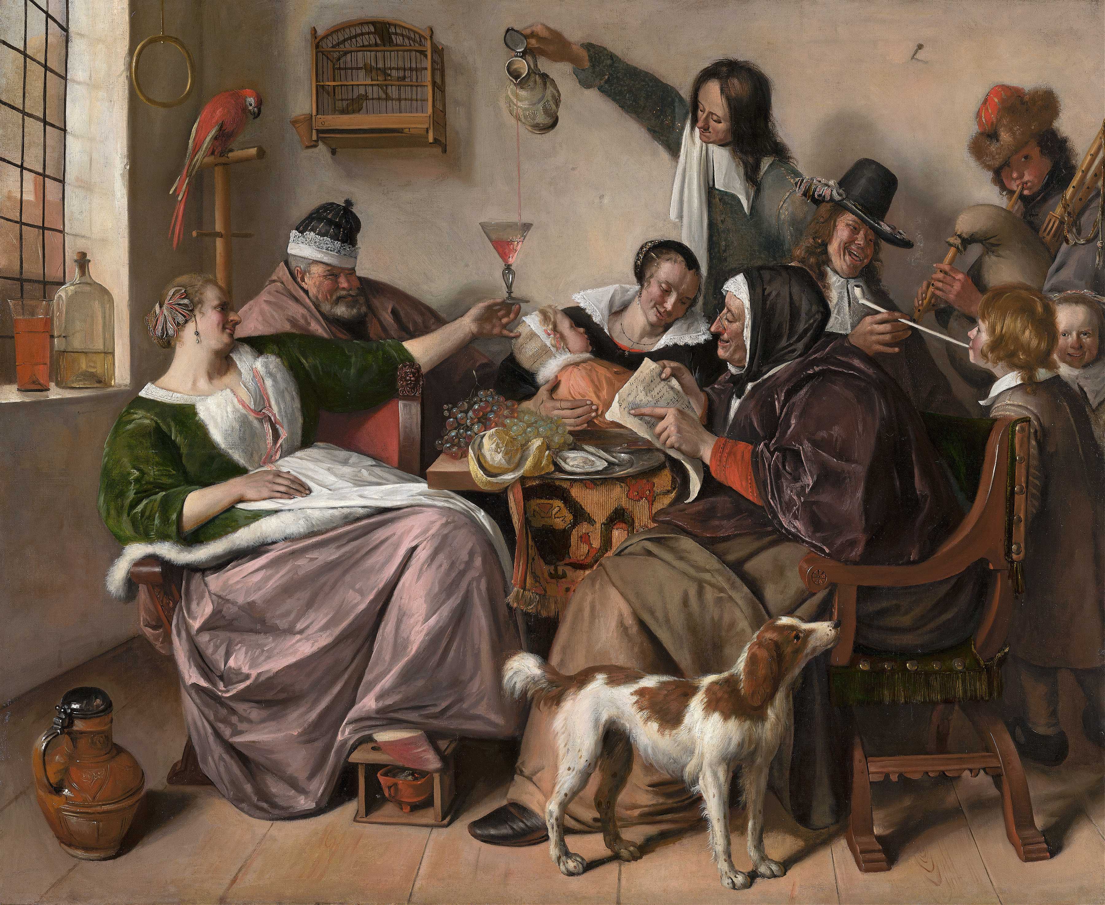 Find out more about Jan Steen - As The Old Sing, So Pipe The Young