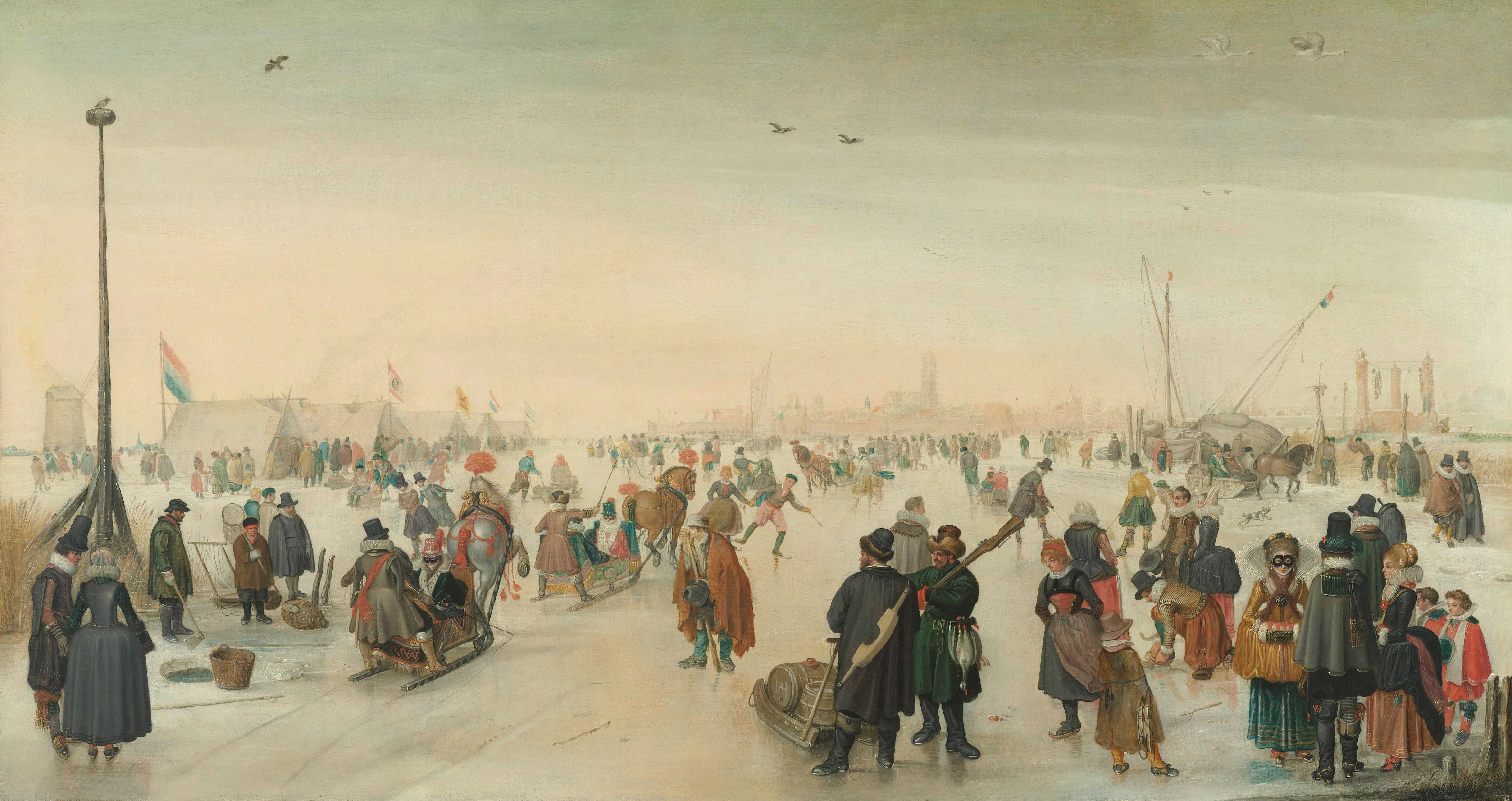 Find out more about Hendrick Avercamp - Enjoying the Ice near a Town