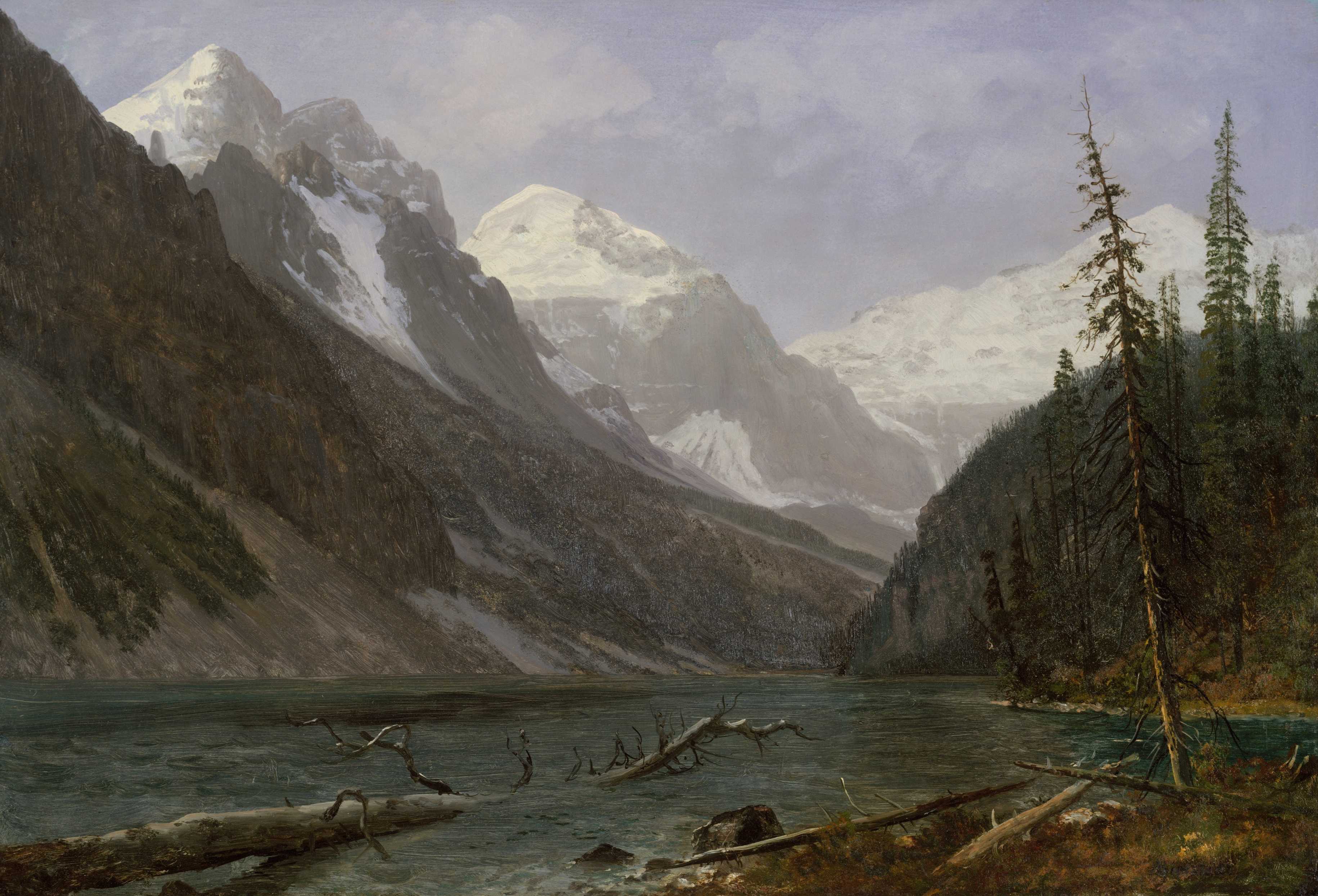 Find out more about Albert Bierstadt - Canadian Rockies (Lake Louise)