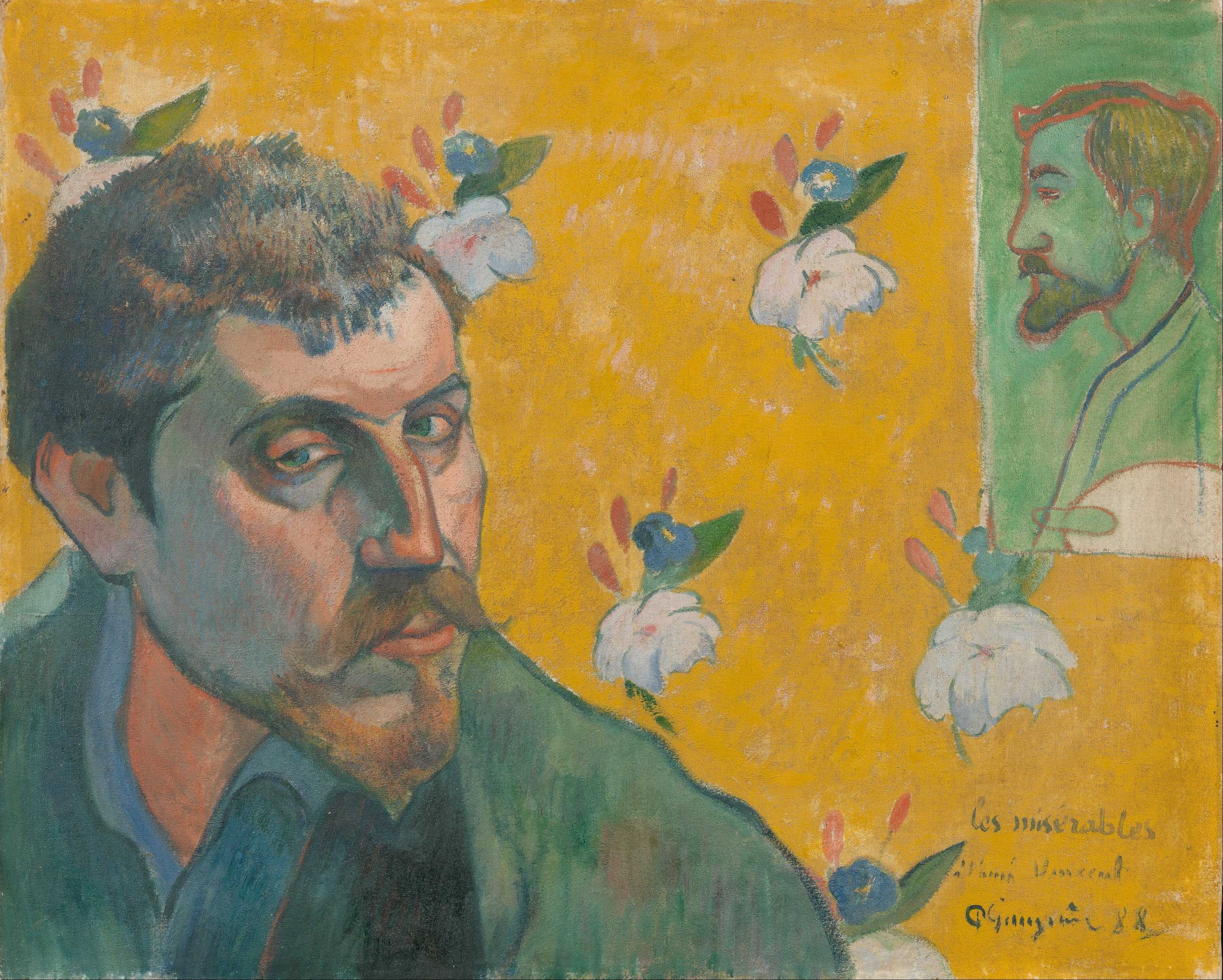 Find out more about Paul Gauguin - Self-portrait with portrait of Bernard, ‘Les Misérables’