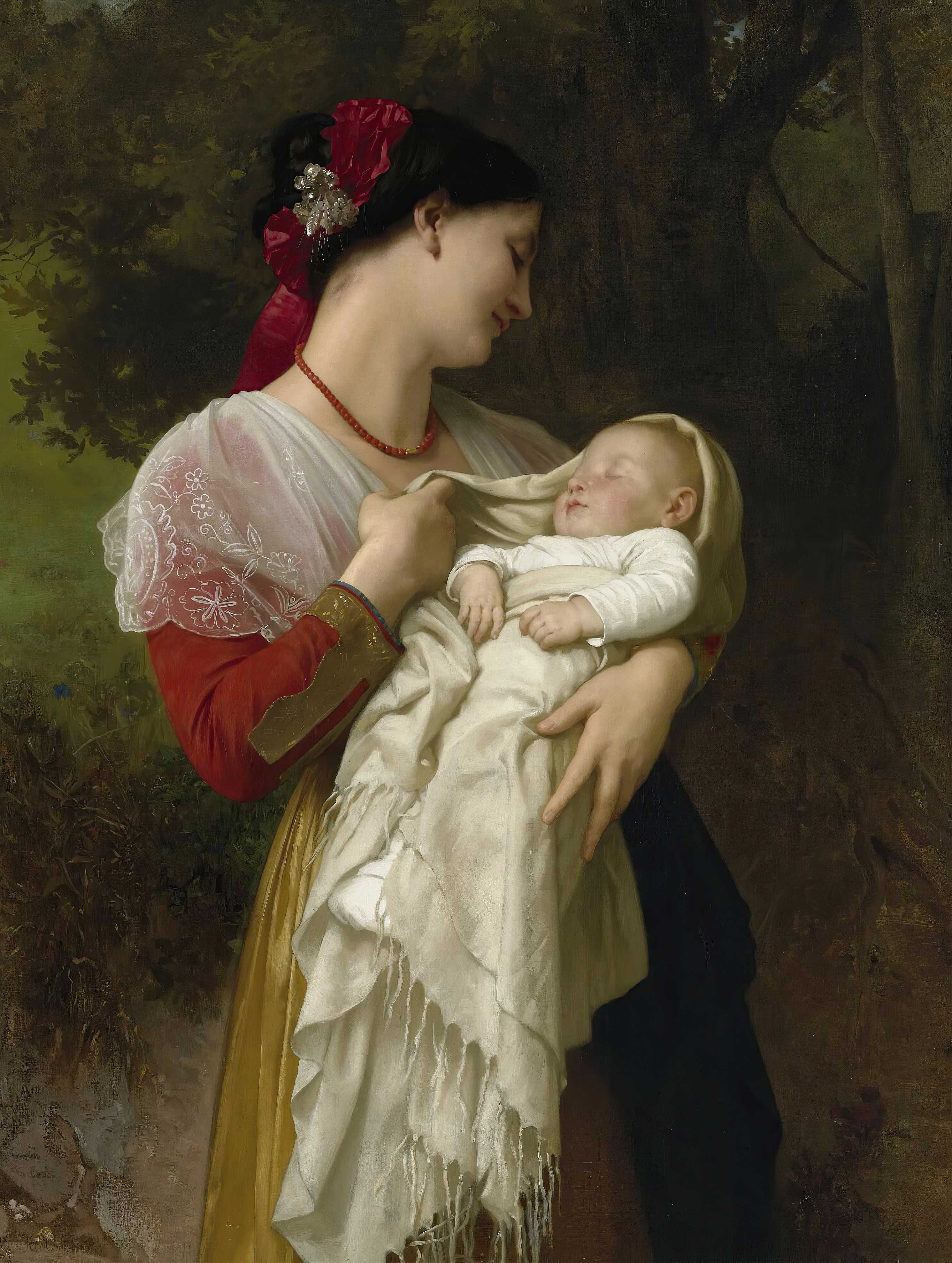 Find out more about William-Adolphe Bouguereau - Admiration Maternelle