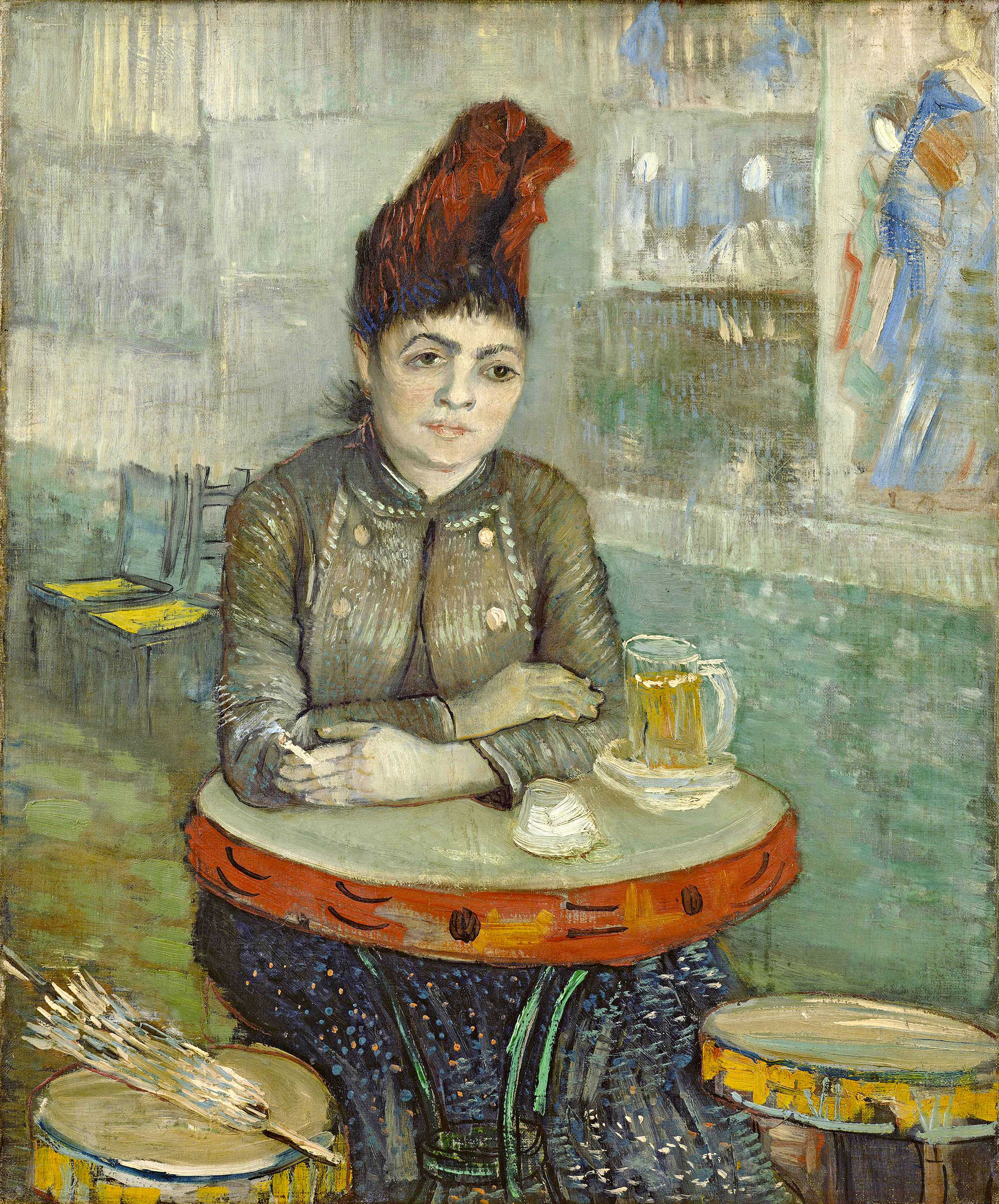 Find out more about Vincent van Gogh - Agostina Segatori Sitting in the Café du Tambourin