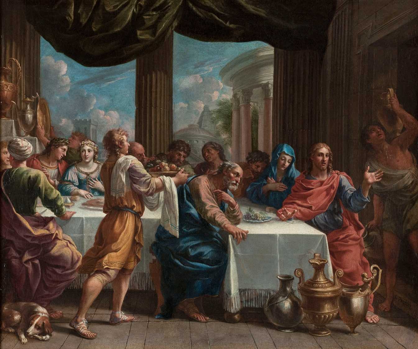 Charles Poërson - The Wedding at Cana - High Resolution Wallpaper