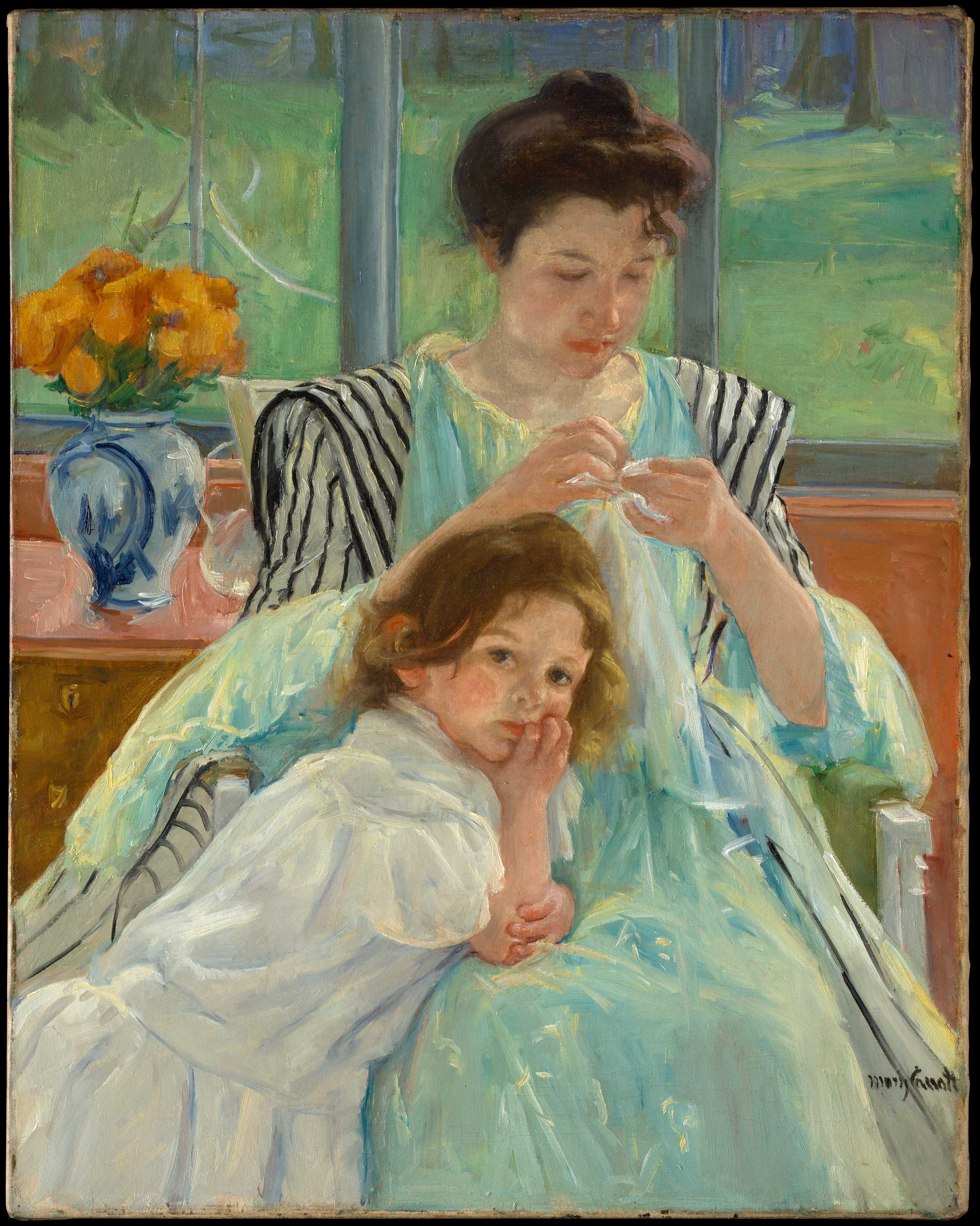 Find out more about Mary Cassatt - Young Mother Sewing