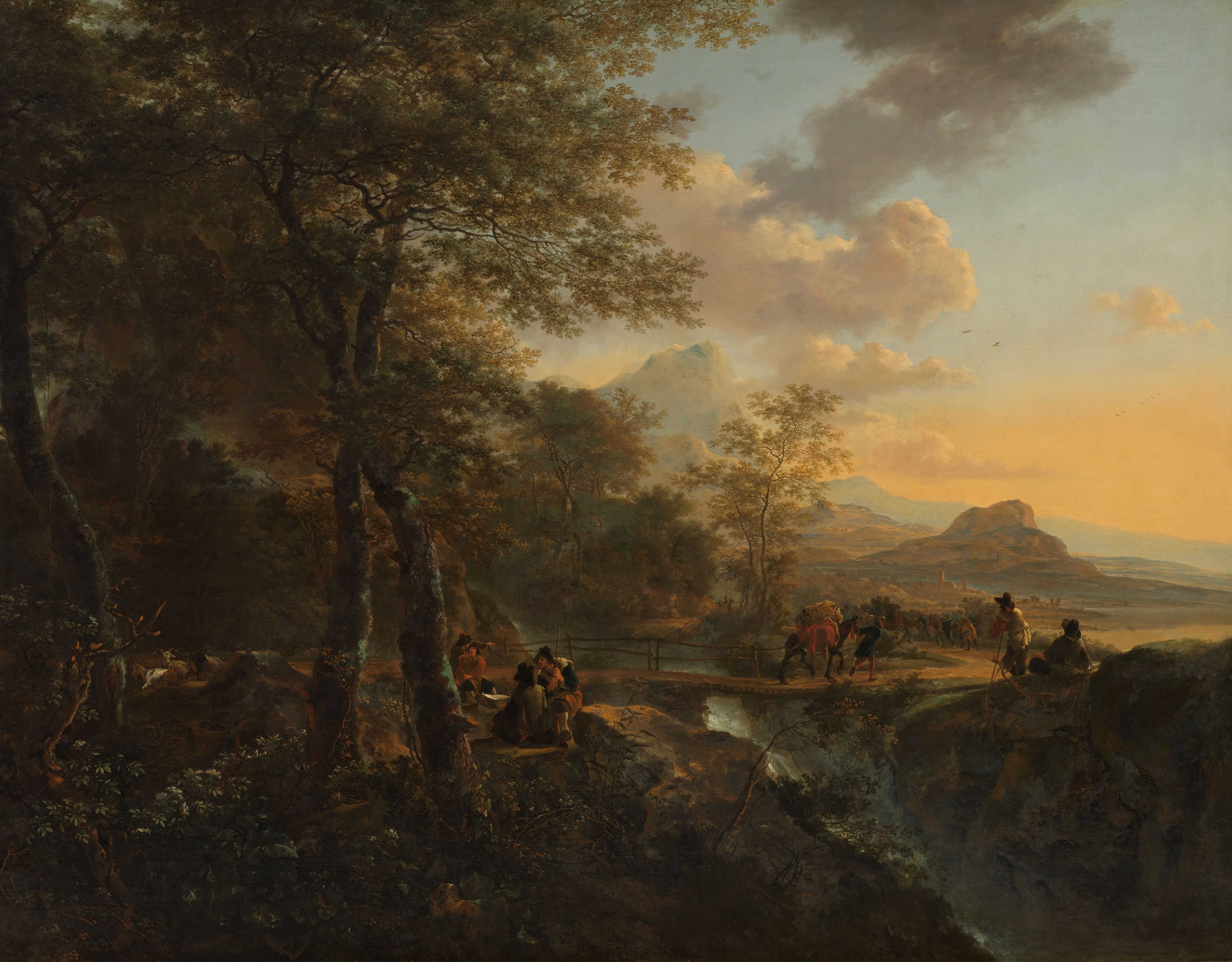 Find out more about Jan Both - Italian Landscape with a Draughtsman
