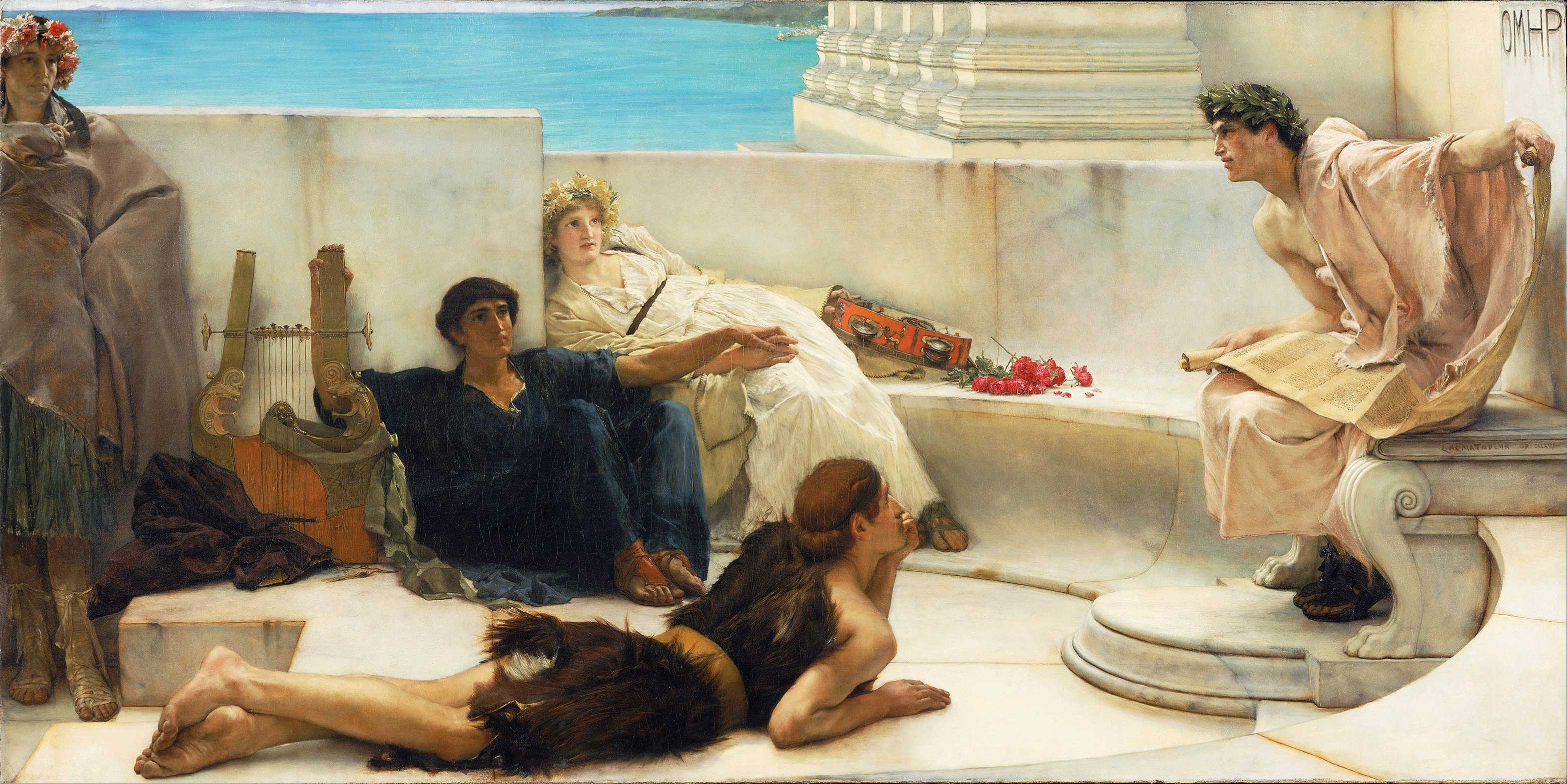 Find out more about Lawrence Alma-Tadema - A Reading From Homer