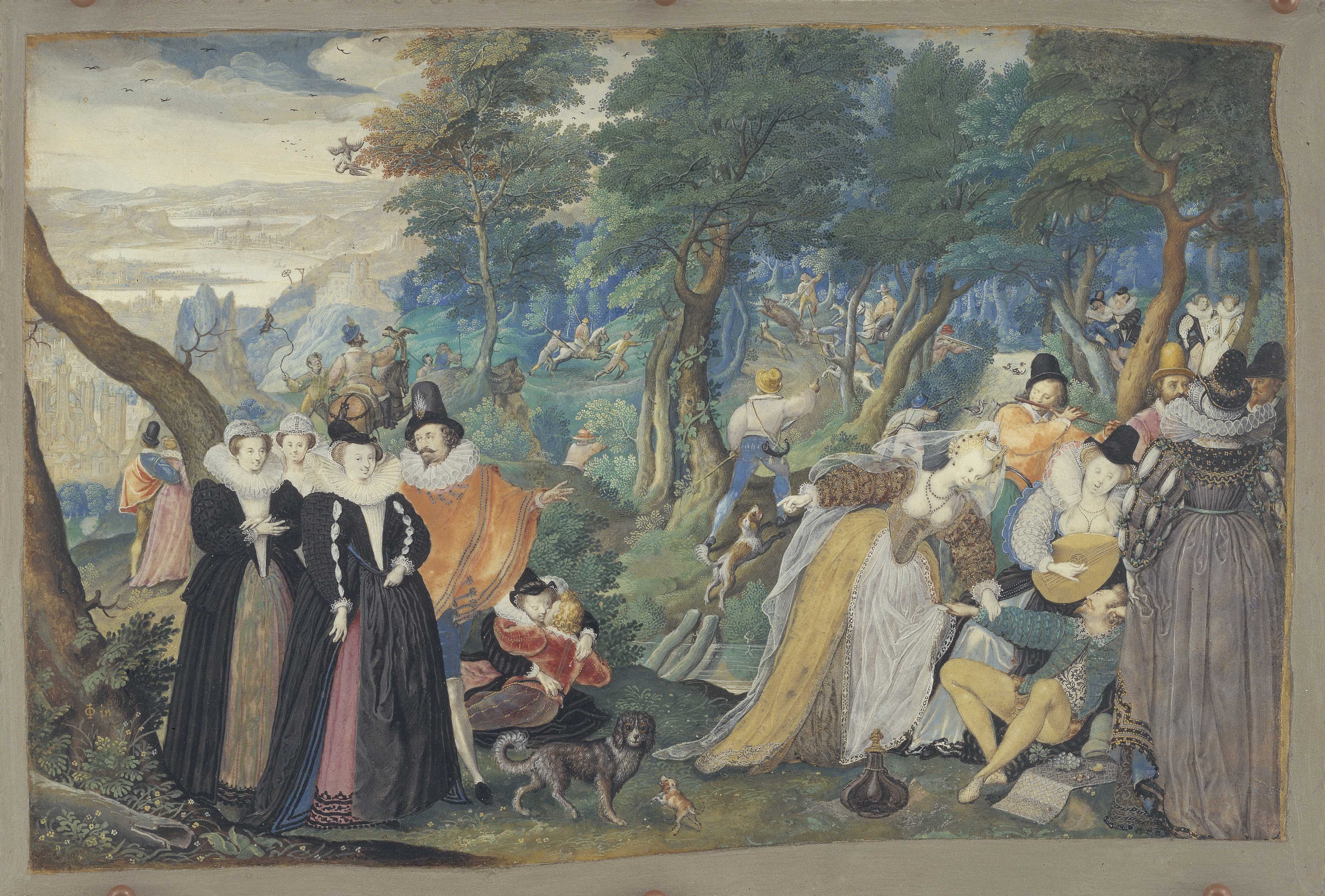 Find out more about Issac Oliver - A Party in the Open Air. Allegory on Conjugal Love