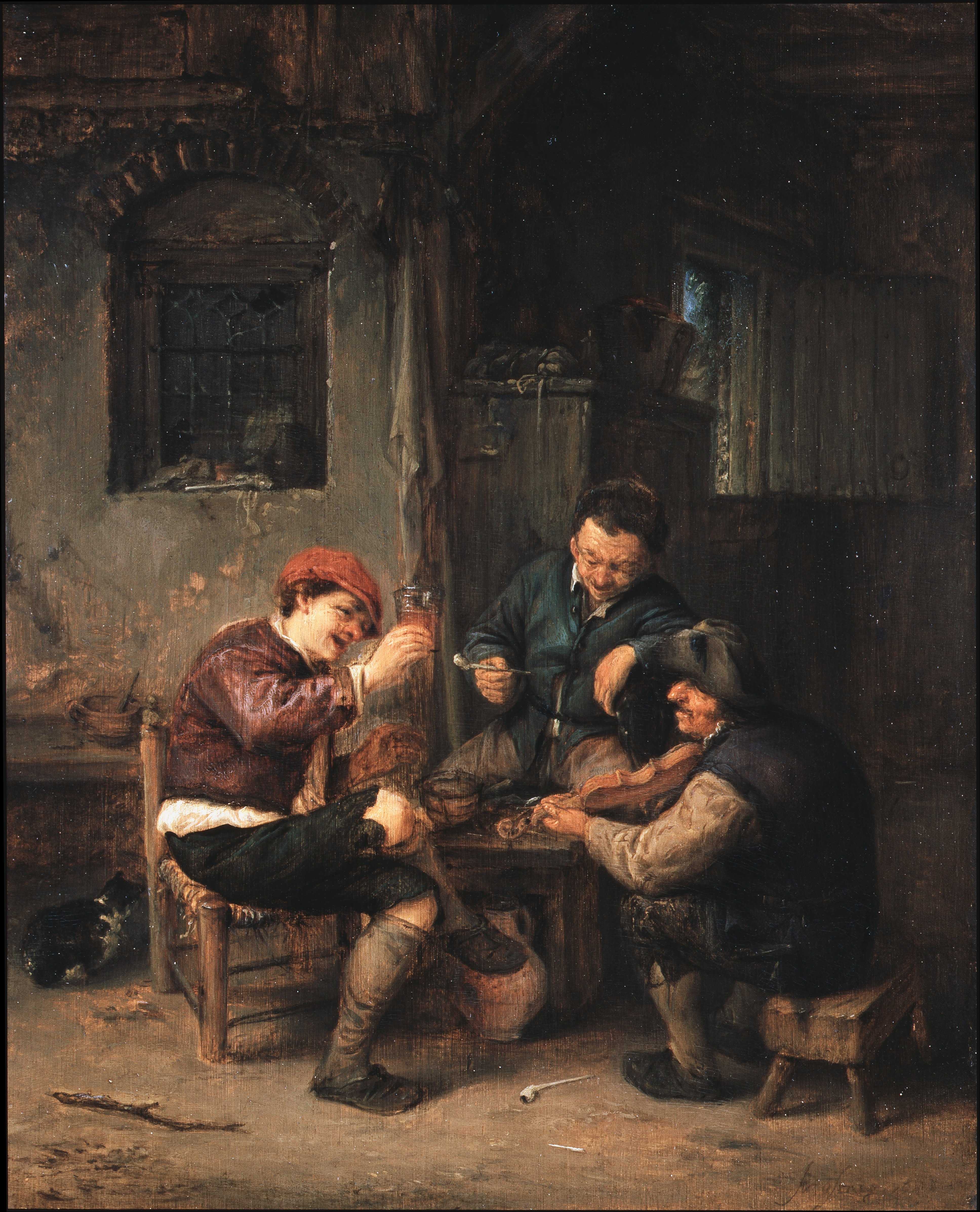 Find out more about Adriaen van Ostade - Three Peasants at an Inn