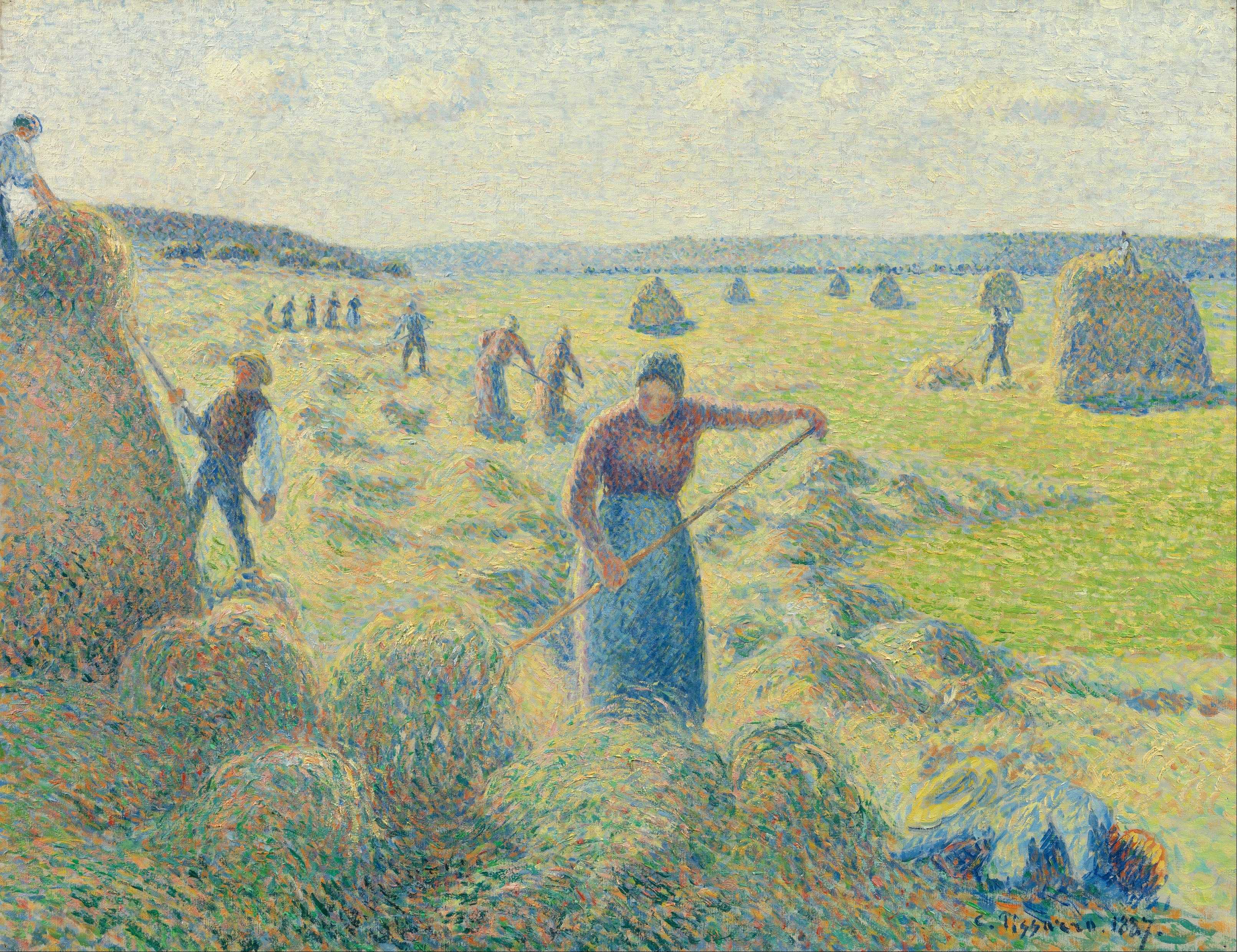 Find out more about Camille Pissarro - La Récolte Des Foins, Éragny
