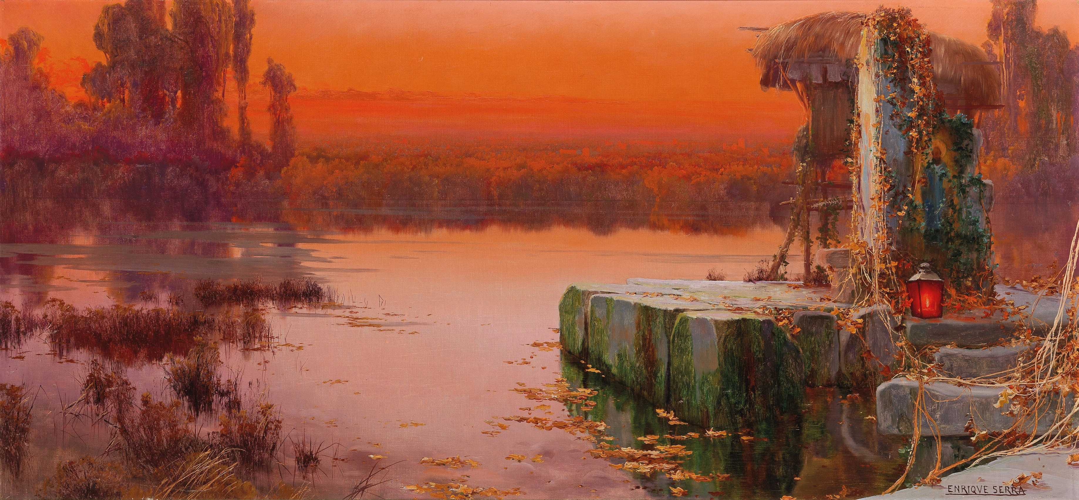Find out more about Enric Serra Auqué - Evening Light Over The Pontine Marshes