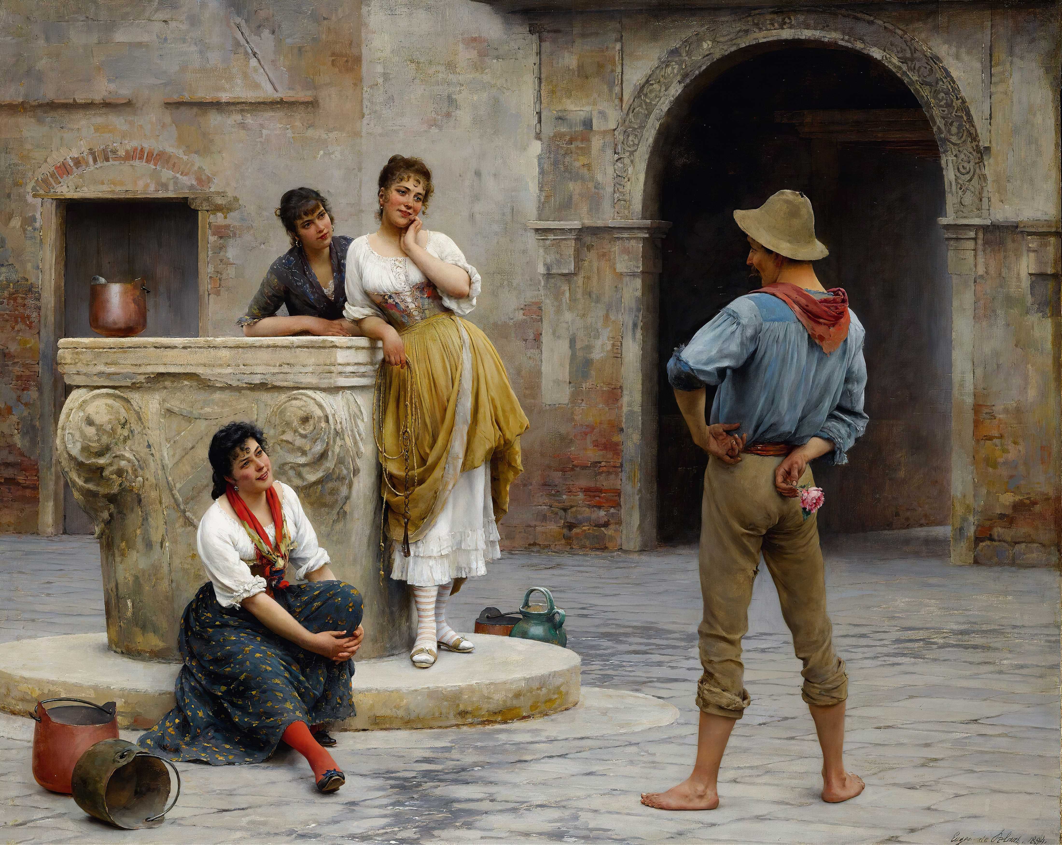 Find out more about Eugen von Blaas - Flirtation