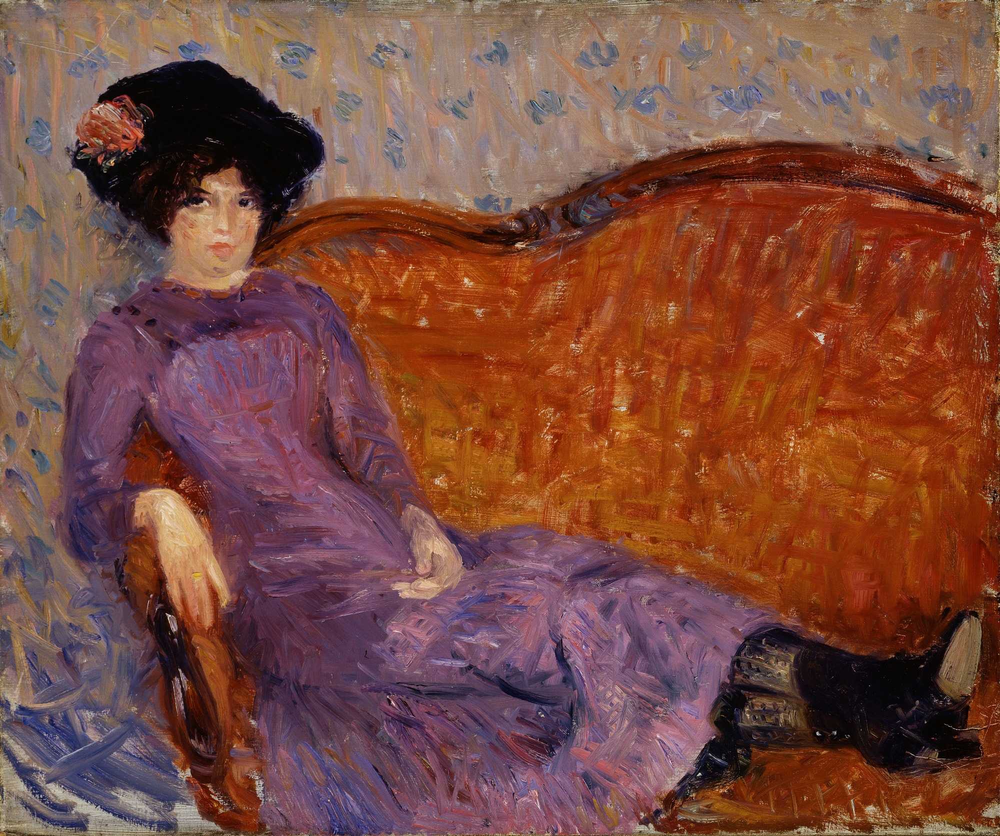 Find out more about William James Glackens - The Purple Dress