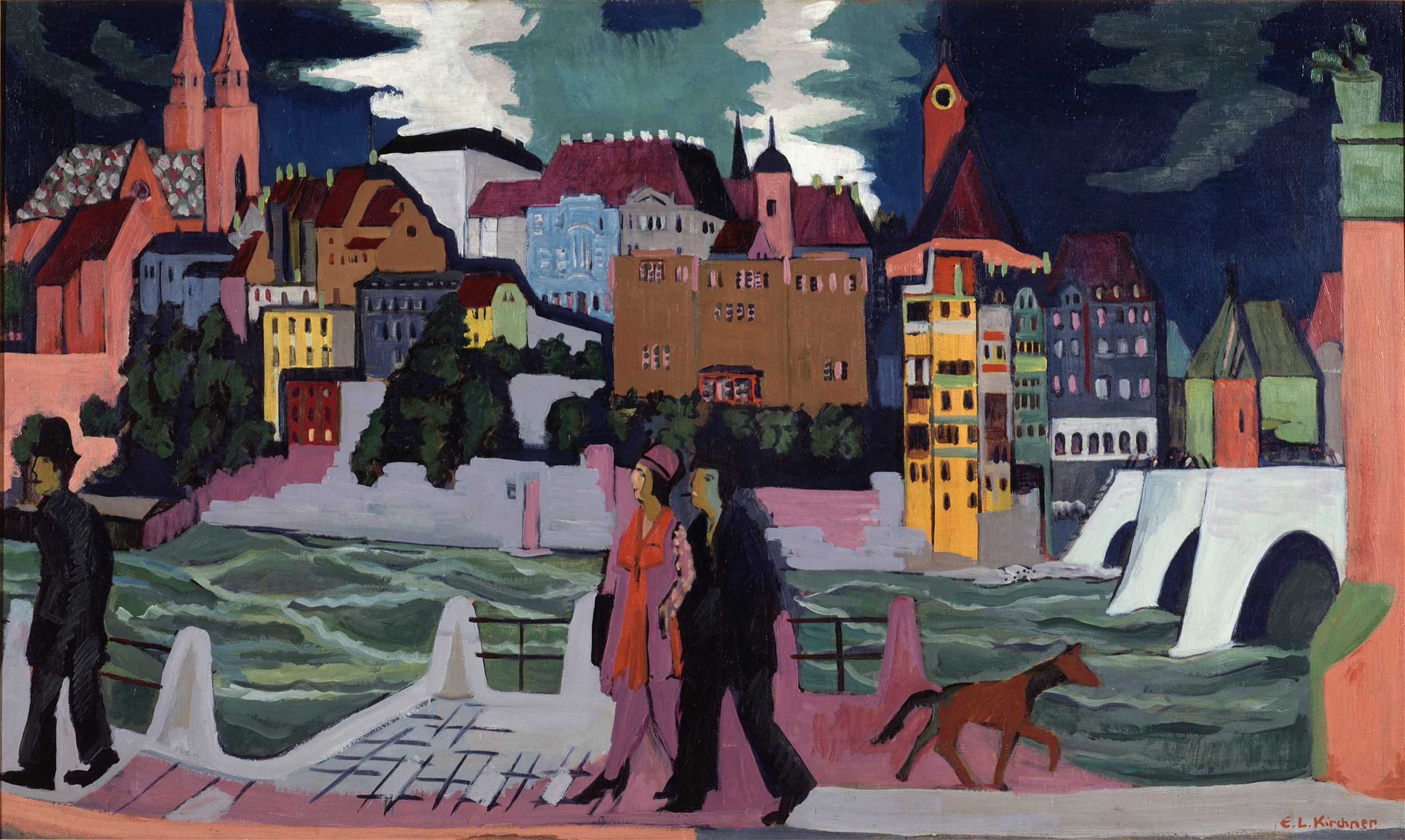 Find out more about Ernst Ludwig Kirchner - View Of Basel And The Rhine