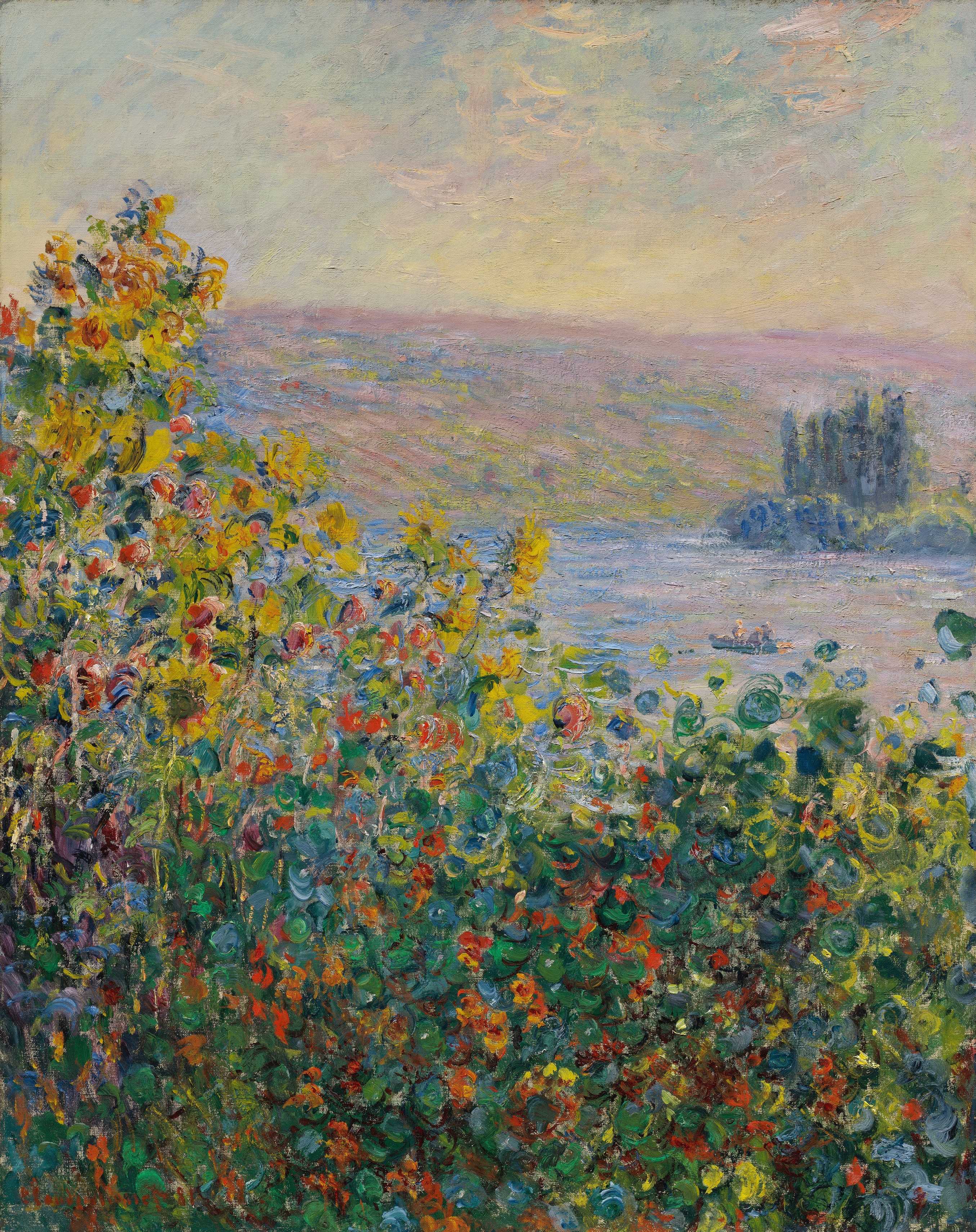 Find out more about Claude Monet - Flower Beds at Vétheuil