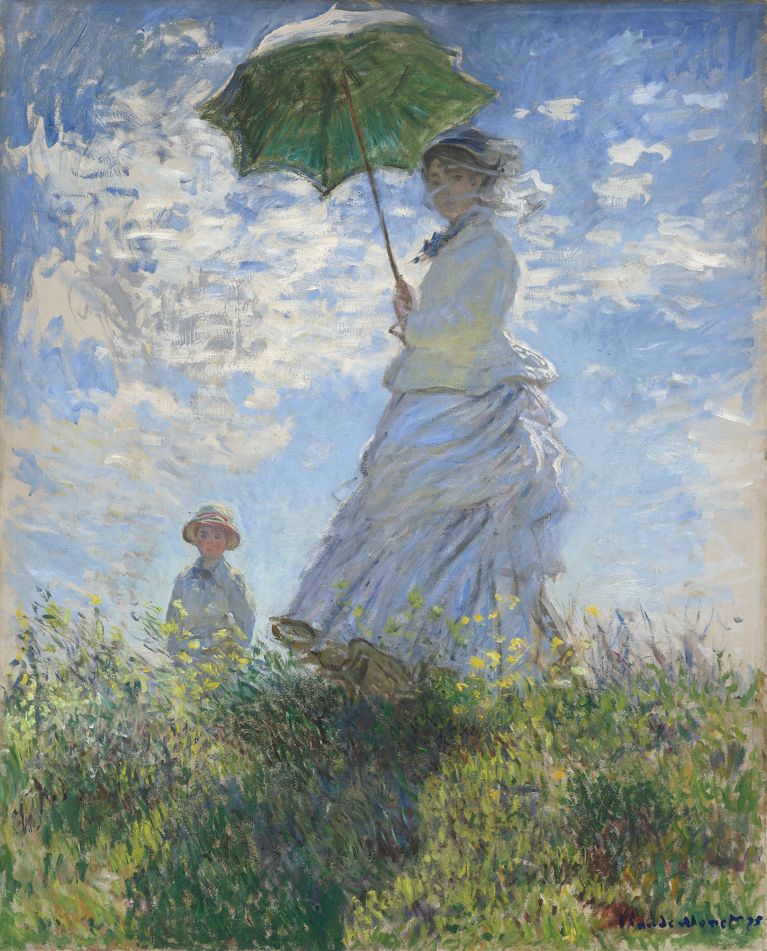 Find out more about Claude Monet - Woman with a Parasol – Madame Monet and Her Son