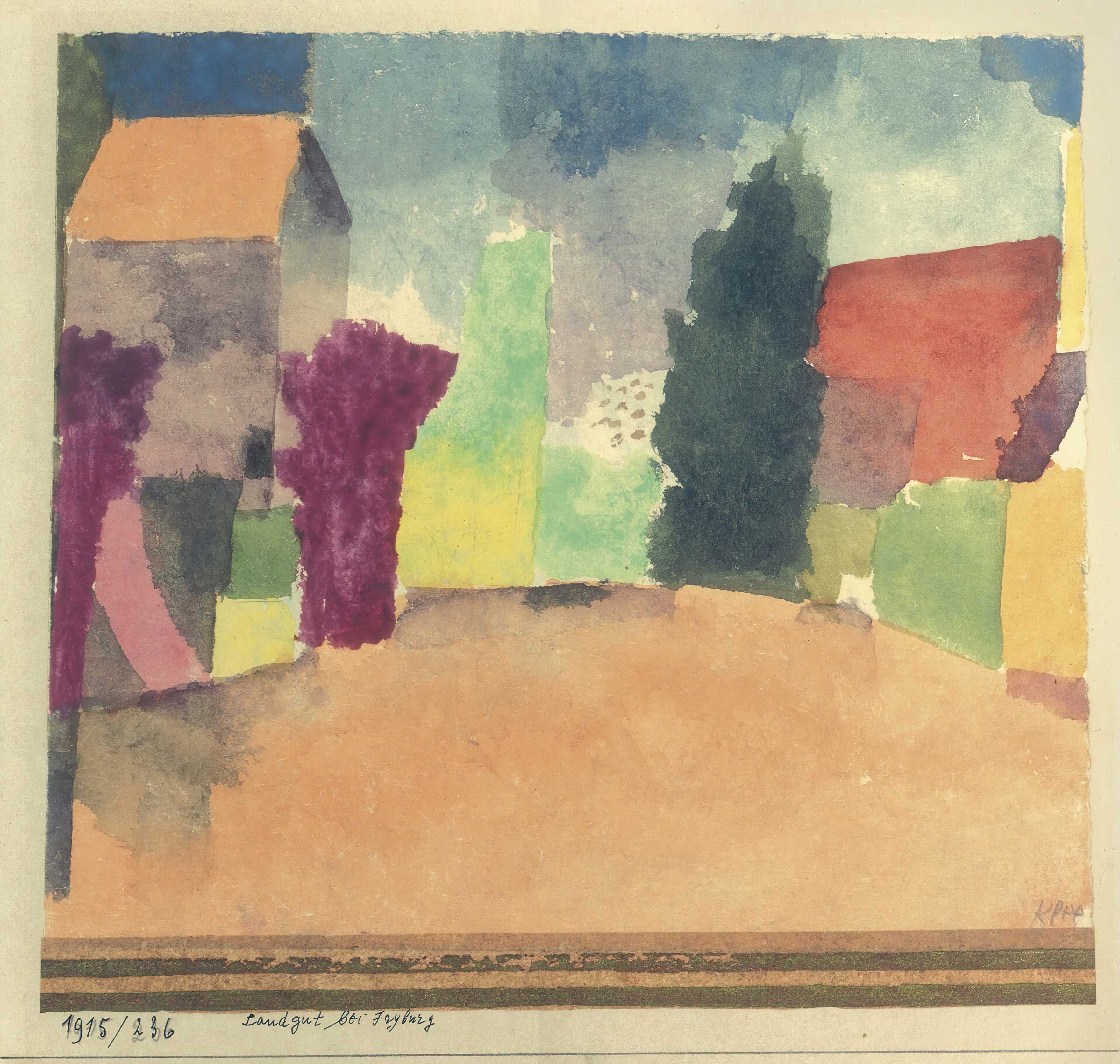 Find out more about Paul Klee - Landgut Bei Fryburg (Country House Near Fribourg)