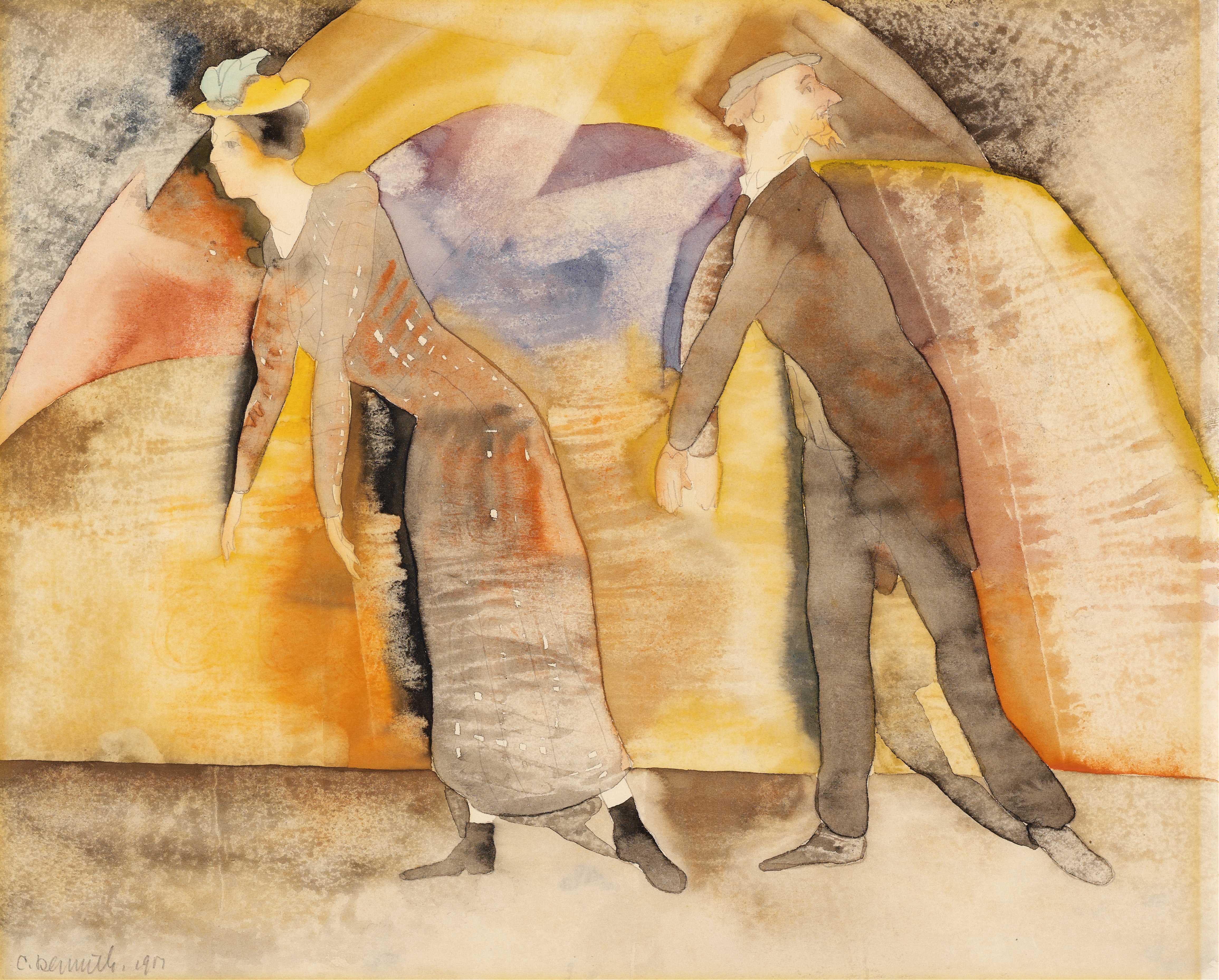 Find out more about Charles Demuth - In Vaudeville,Woman And Man On Stage