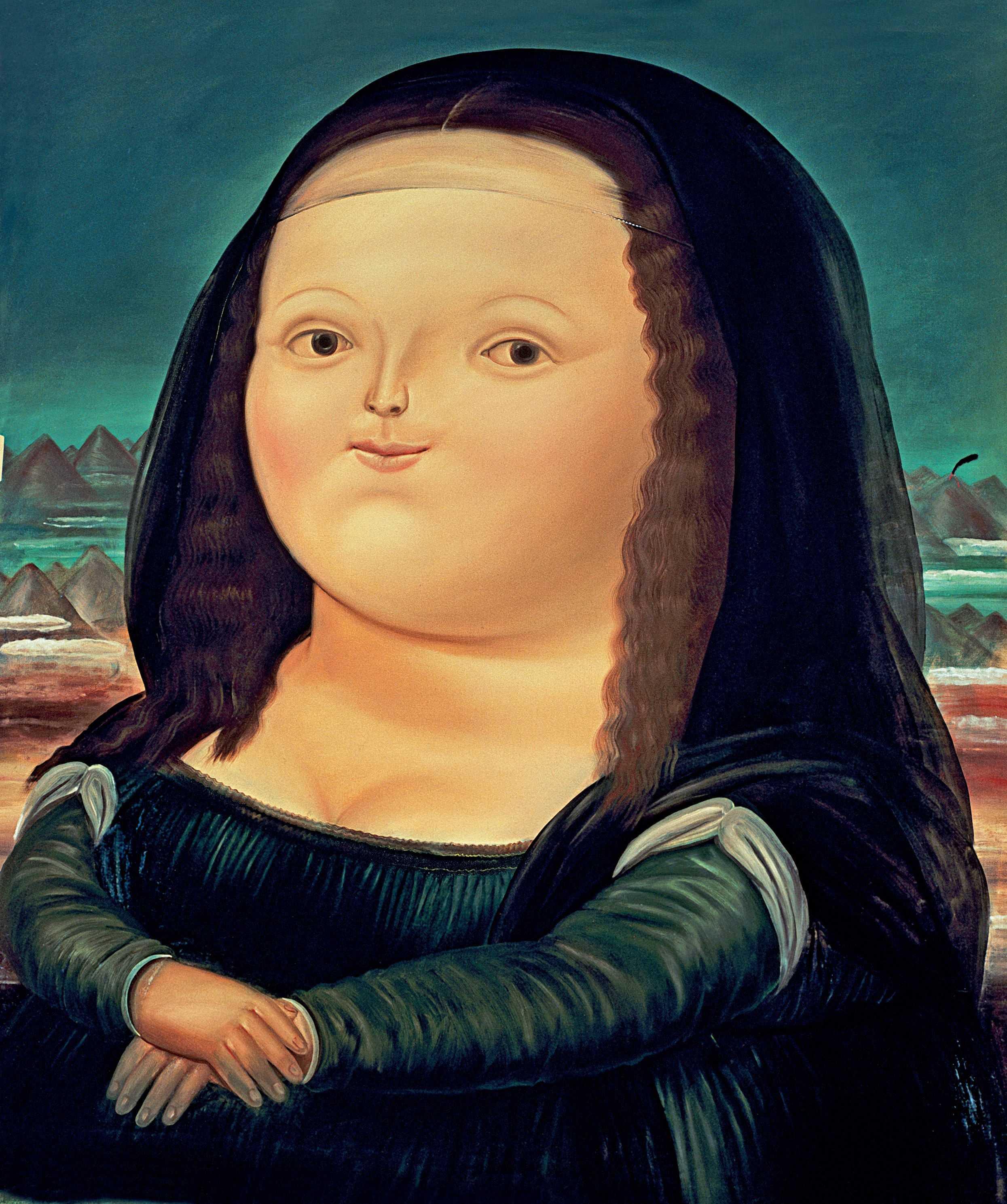 Fernando Botero  Mona Lisa  High Resolution Wallpaper