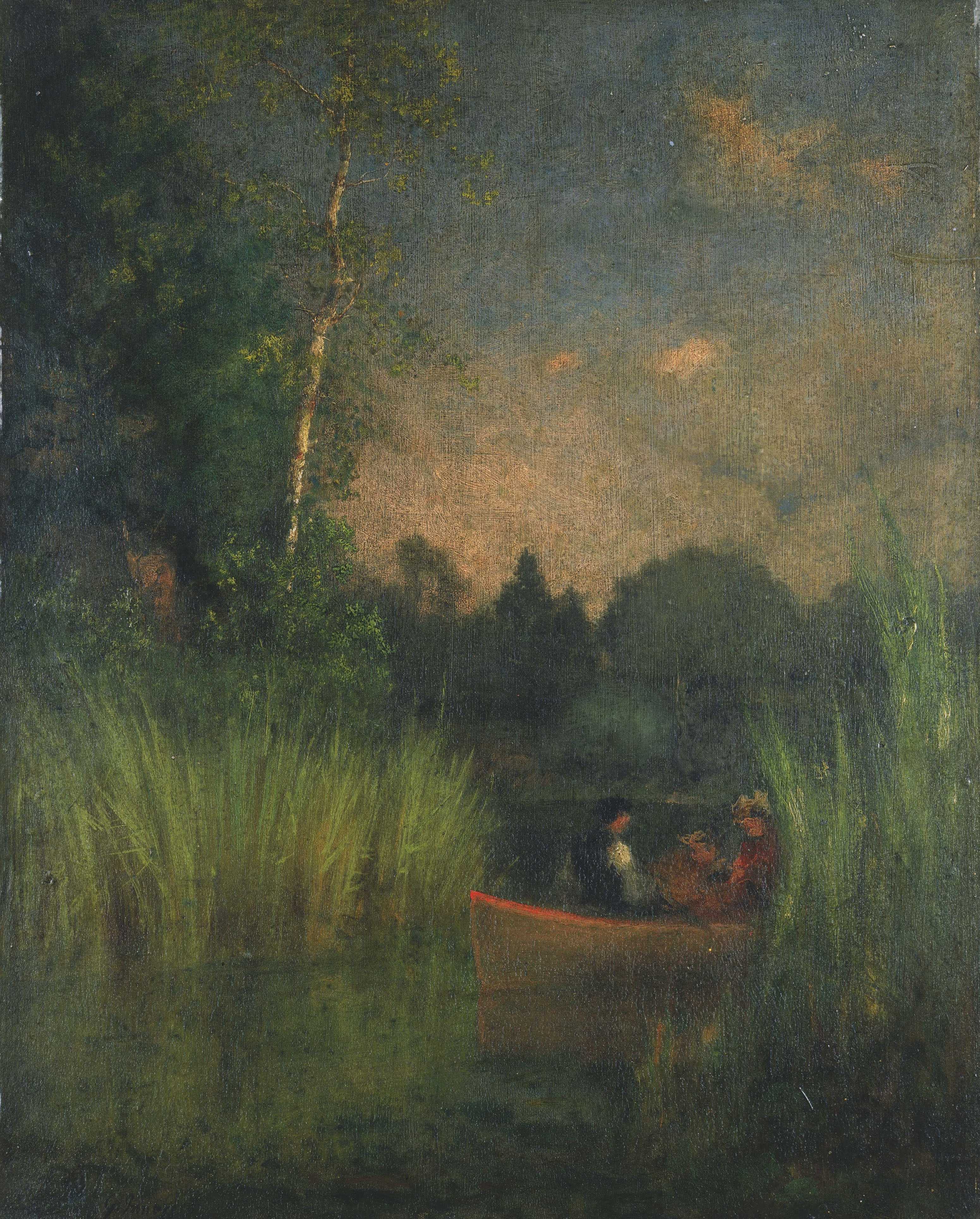 Find out more about George Inness - Dusk in the Rushes (Alexandria Bay)