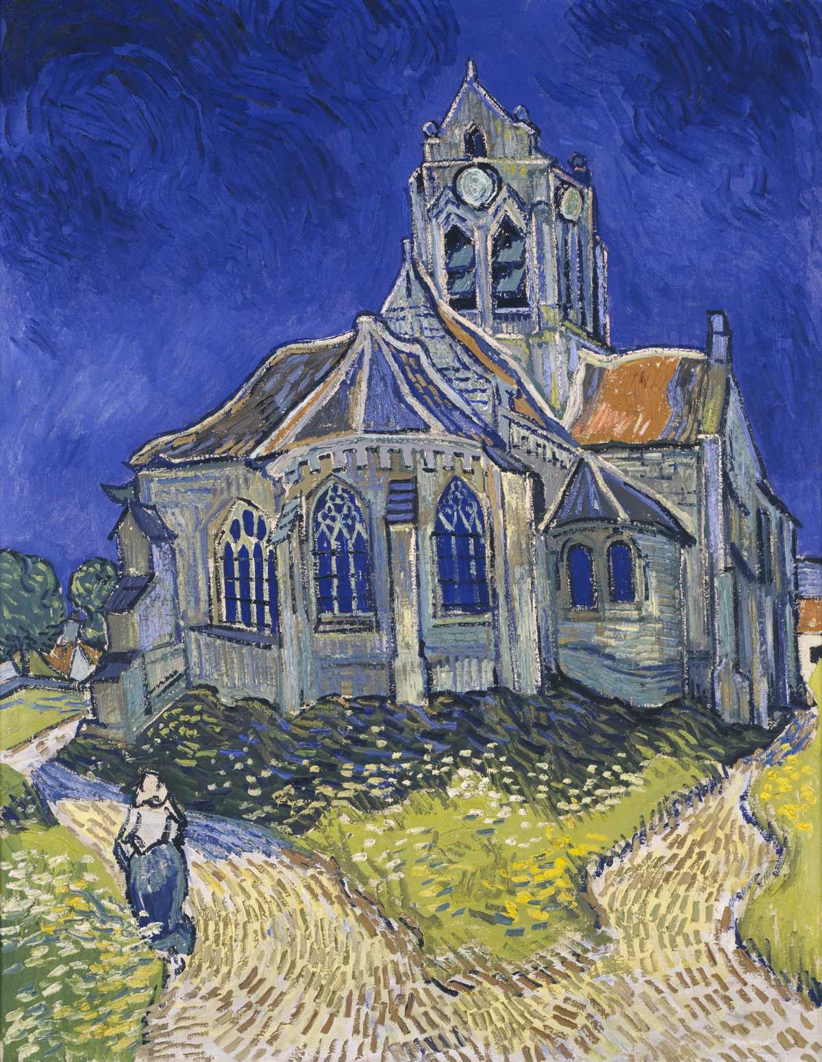 Vincent van Gogh - The Church at Auvers - High Resolution Wallpaper